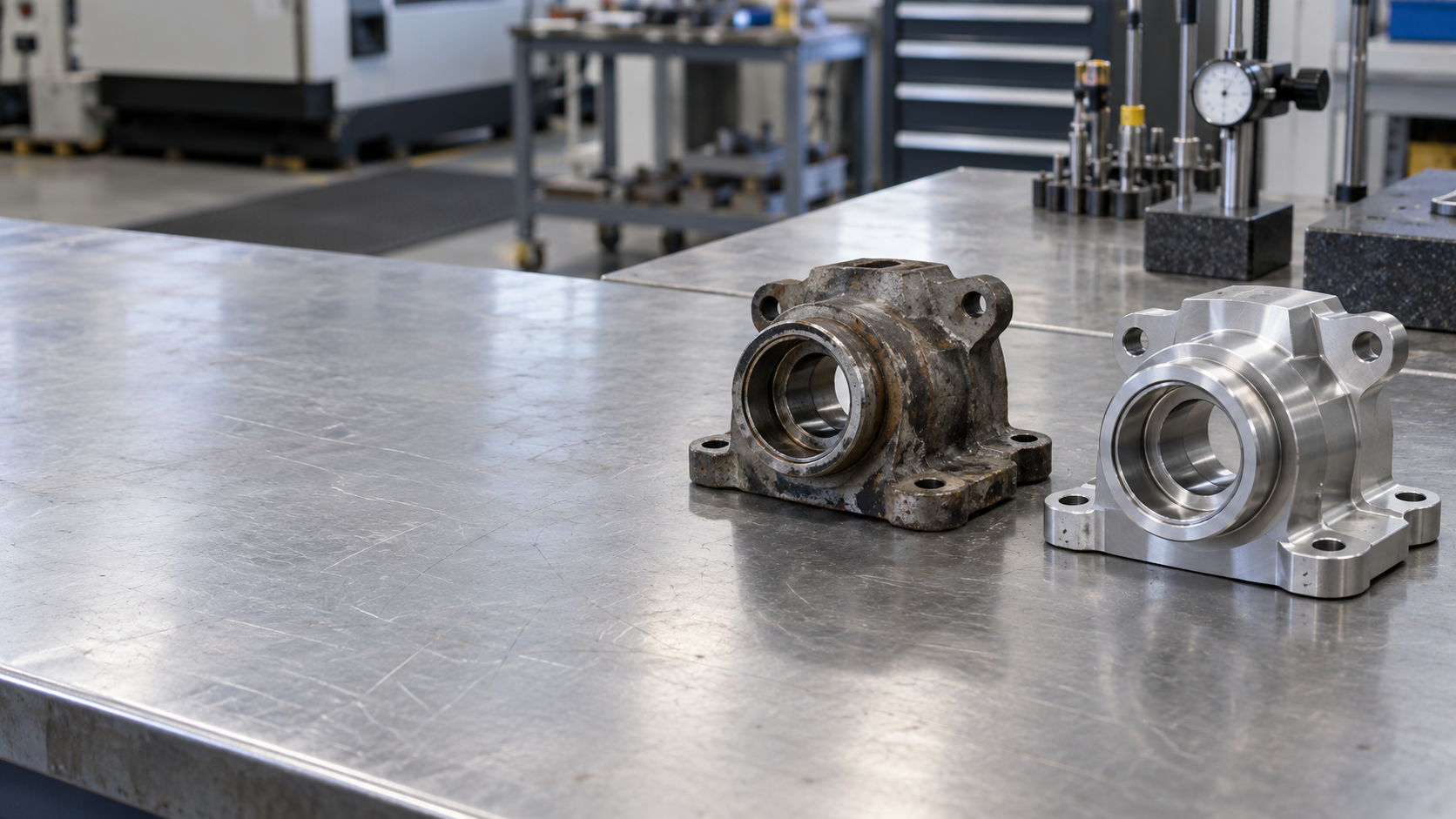 Obsolete mechanical part and newly manufactured replacement component